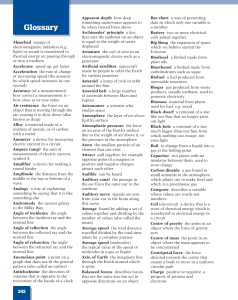 Physics Glossary: Essential Science Terms & Definitions