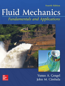Fluid Mechanics: Fundamentals & Applications Textbook - Fourth Edition