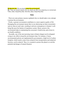 Environmental Protection Essay: Reasons & Benefits for Quality of Life