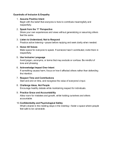 Guardrails of Inclusion & Empathy: Fostering Positive Group Dynamics