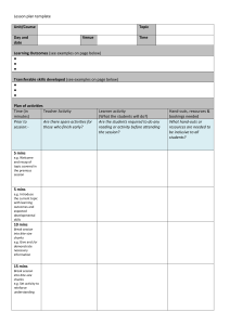 Lesson Plan Template for Educators