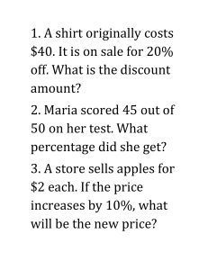 Math Percentage Problems: Discounts, Markups, and Financial Calculations