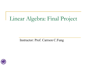 Linear Algebra Final Project: Eigenface Facial Identification