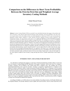 FIFO vs. WA: Crypto Profitability & Inventory Costing Methods