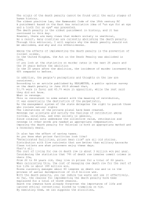 The Death Penalty: Arguments for Implementation and Effectiveness