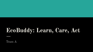 EcoBuddy: Learn, Care, Act - Addressing Environmental Challenges