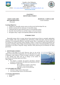 Renewable Energy & Environmental Science: A Comprehensive Guide