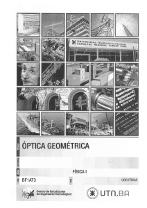 &Oacute;ptica Geom&eacute;trica: F&iacute;sica I - UTN.BA