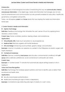 Media & Information Trends: Haptics, AI, AR, 5G, Metaverse