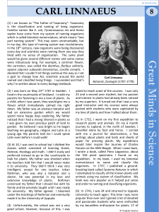 Carl Linnaeus: The Father of Taxonomy & Binomial Nomenclature