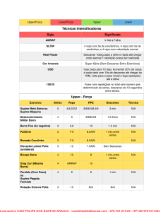 Plano de Treino de For&ccedil;a: Exerc&iacute;cios e T&eacute;cnicas Intensificadoras