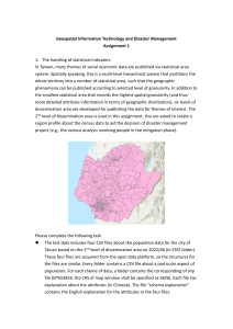 Geospatial IT & Disaster Management: Tainan Census & Dengue Analysis