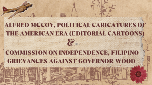 Filipino Grievances Against Governor Wood & Independence Petition