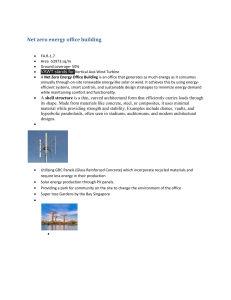 Net Zero Energy Office Building: Design, Technology & Sustainability