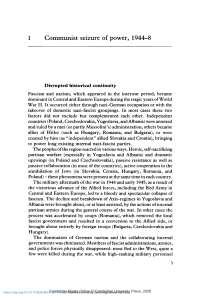 Communist Seizure of Power in Central & Eastern Europe, 1944-8
