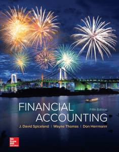 Financial Accounting Textbook | Spiceland, Thomas, Herrmann | 5th Edition