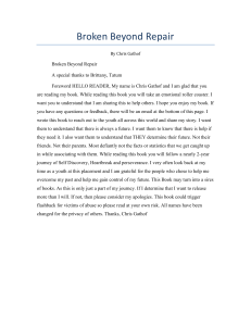 Broken Beyond Repair: A Youth's Journey of Self-Discovery & Healing