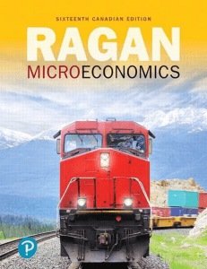 Ragan Microeconomics 16th Canadian Edition