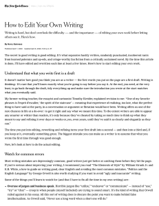 How to Edit Your Own Writing: Tips for Better Prose & Clarity
