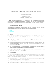 Network Traffic Analysis Assignment: Ping, Traceroute & Wireshark