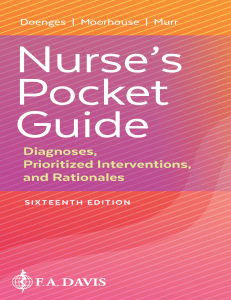 Nurse's Pocket Guide: Nursing Diagnoses, Interventions & Client Care