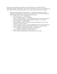 Mini-Project #1: Descriptive Statistics Video Lesson Guide