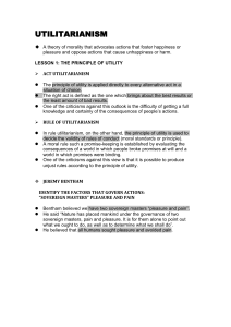 Utilitarianism: Principles, Act vs. Rule, Bentham & Mill's Views