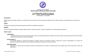 NEMSU CS 212 Object-Oriented Programming Syllabus 2025-2026