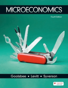 Microeconomics Fourth Edition: Goolsbee, Levitt, Syverson & Achieve