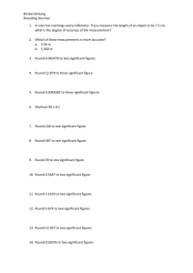 Rounding Decimals & Significant Figures Math Practice Problems