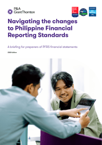 Navigating PFRS Changes 2025: Philippine Financial Reporting Standards Briefing