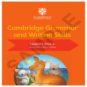 Cambridge Grammar and Writing Skills Learner's Book 6