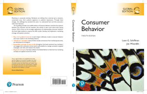 Consumer Behavior Textbook 12th Ed.