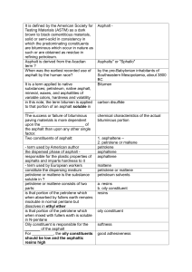 Asphalt and Bitumen: Properties, Types, and Uses