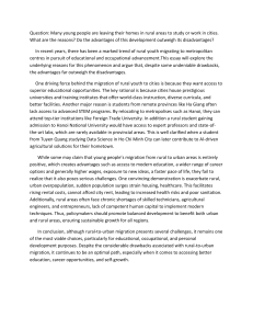 Rural Youth Migration to Cities: Reasons, Pros & Cons Analysis