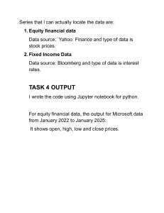 Financial Data Analysis: Equity & Fixed Income Correlation Study