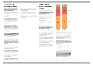 Weight Monitoring Pitfalls & Fitness Instructor Injury Survey Insights
