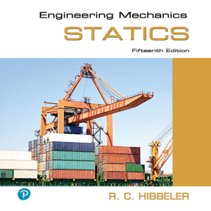 Engineering Mechanics Statics - Fifteenth Edition by R. C. Hibbeler
