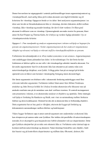 Er frimarkeds&oslash;konomi videnskab? En analyse baseret p&aring; argumentationsteori og videnskabsfilosofi