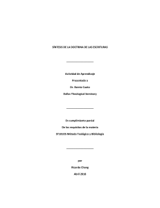S&iacute;ntesis de la Doctrina de las Escrituras