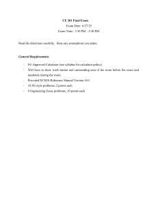 CE 201 Final Exam: Engineering Statics & Mechanics Problems