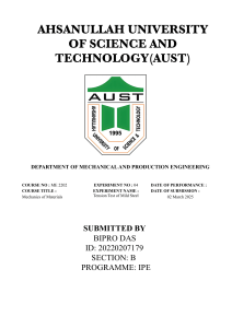 Mild Steel Tension Test Lab Report: Mechanics of Materials Experiment