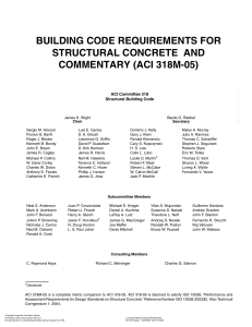ACI 318M-05: Structural Concrete Building Code & Commentary