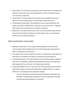 Psychology: Key Concepts, Research Methods, and Career Paths