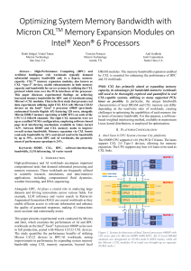 Optimizing Memory Bandwidth with Micron CXL on Intel Xeon 6 for HPC/AI