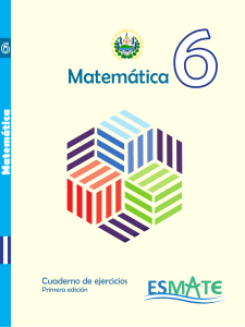 Cuaderno de ejercicios de Matem&aacute;tica 6 para sexto grado