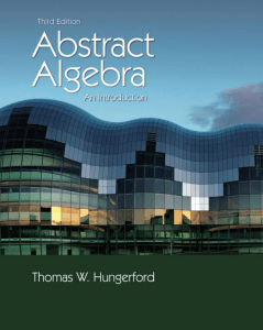 Abstract Algebra: An Introduction - Thomas W. Hungerford Textbook