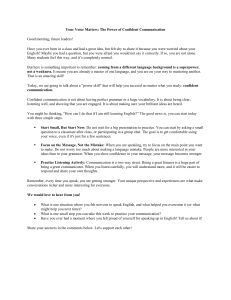 Confident Communication for Students: Overcoming Shyness in English