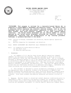 MARSOC A&S Preparation Guide: Physical Fitness for Special Operations