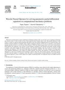 Wavelet Neural Operator for PDEs in Computational Mechanics